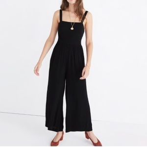 Madewell Smocked Crop Jumpsuit